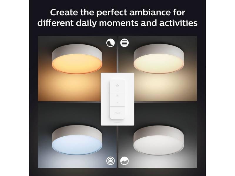 Philips Hue Enrave, mittelgroße Deckenleuchte (Weiß)