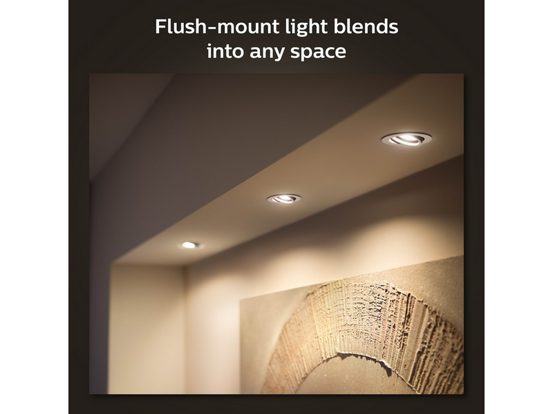 Philips Hue Milliskin Recessed Spotlight 3-Pack — White Ambiance