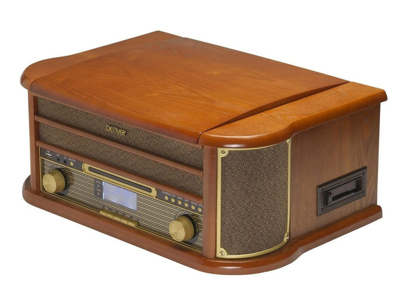 DENVER MRD-51 - Retro music system - LP - CD - FM - DAB - Wood
