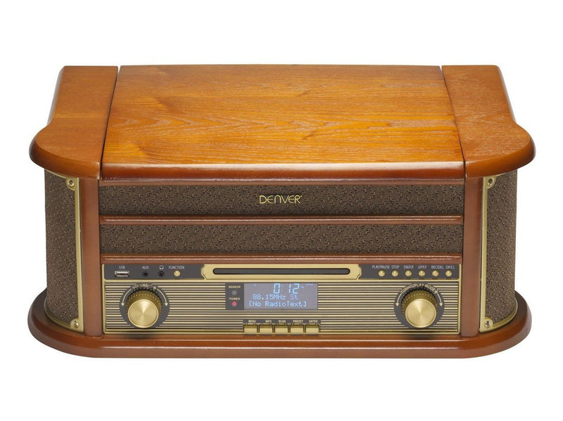DENVER MRD-51 - Retro music system - LP - CD - FM - DAB - Wood