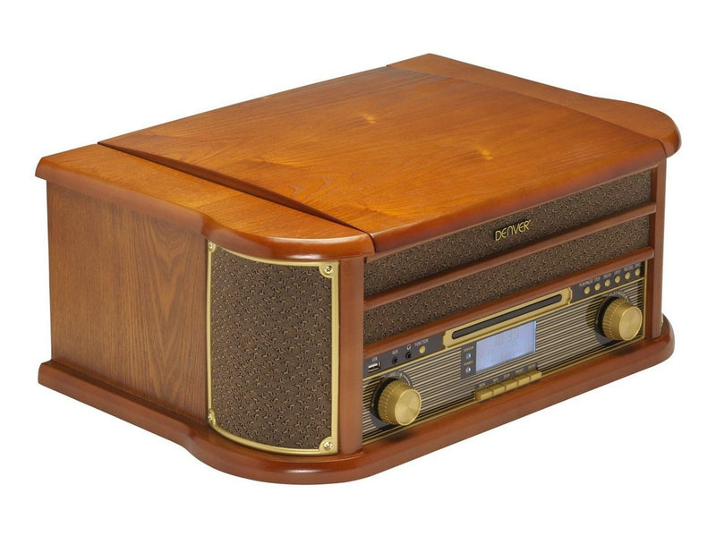 DENVER MRD-51 - Retro music system - LP - CD - FM - DAB - Wood