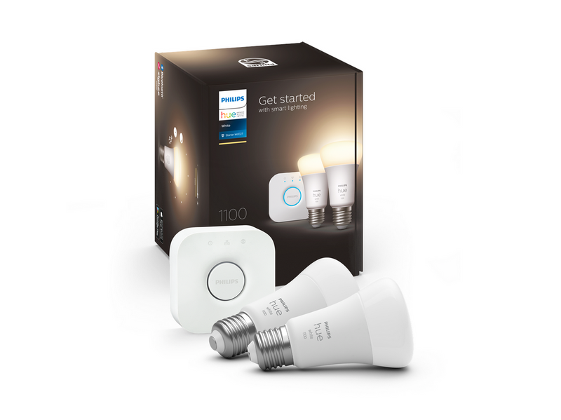 Philips Hue White A60 E27 1100 Lumen - Starter Kit With 2 Bulbs