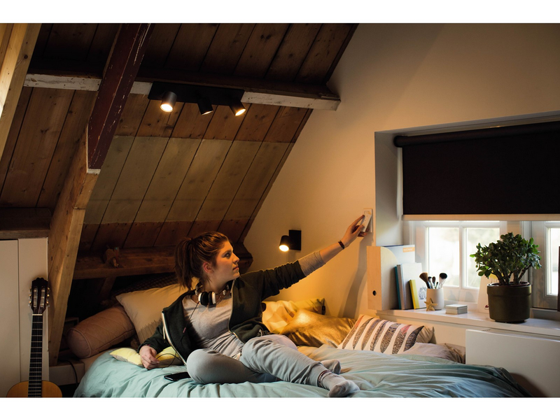 Philips Hue Runner Single Spotlight - Black - No Dimmer Switch