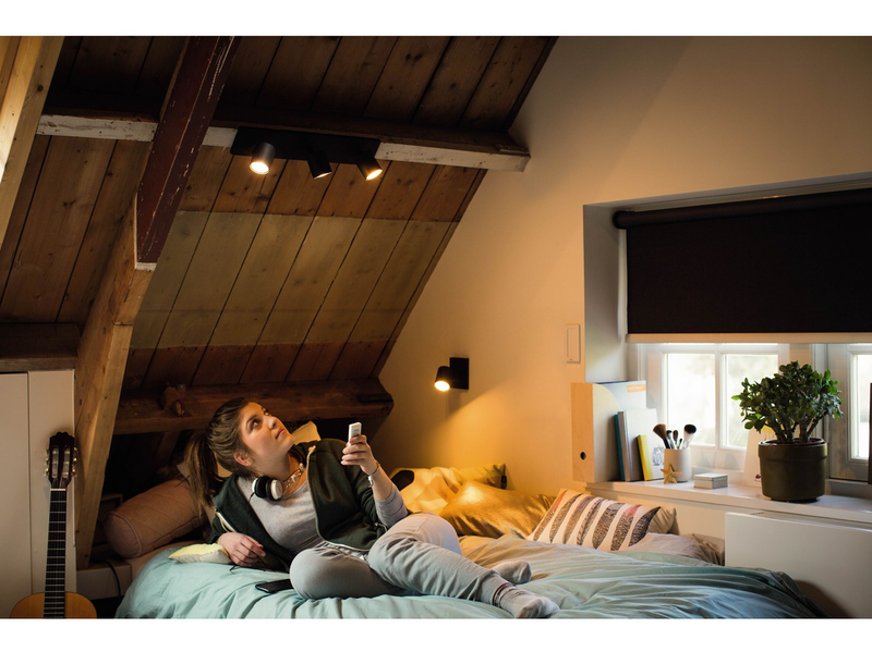 Philips Hue Runner Single Spotlight - Black - No Dimmer Switch