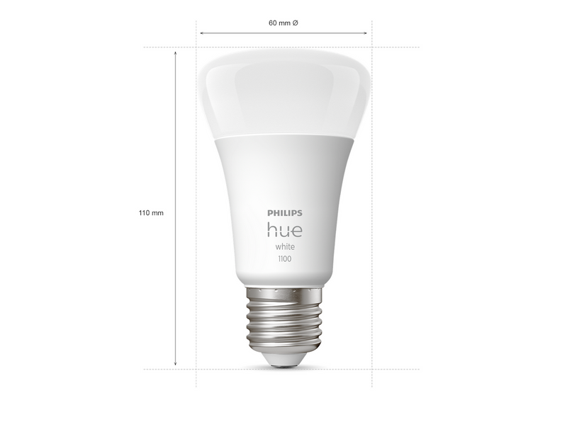 Philips Hue White A60 E27 1100 Lumen - Starter Kit With 2 Bulbs