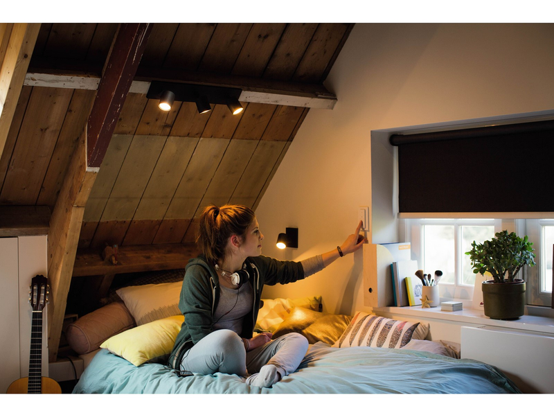 Philips Hue Runner Single Spotlight - Black - No Dimmer Switch
