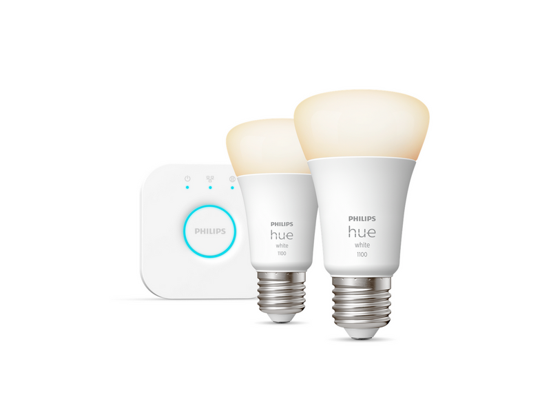 Philips Hue White A60 E27 1100 Lumen - Starter Kit With 2 Bulbs