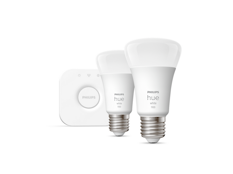 Philips Hue White A60 E27 1100 Lumen - Starter Kit With 2 Bulbs
