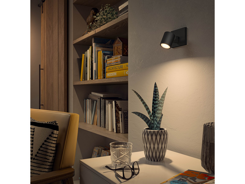 Philips Hue Runner Single Spotlight - Black - No Dimmer Switch
