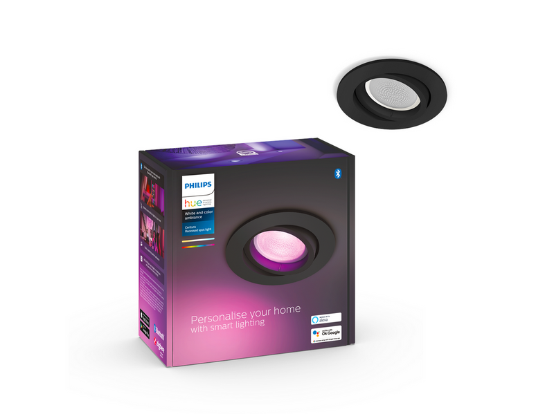 Philips Hue Centura Recessed Spotlight Round - Black