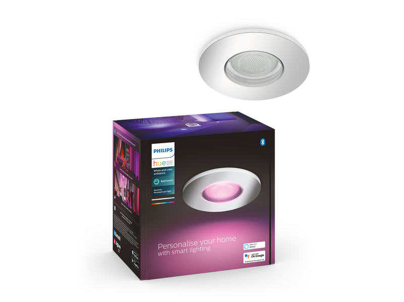 Philips Hue Xamento Bathroom Recessed Spotlight - Chrome