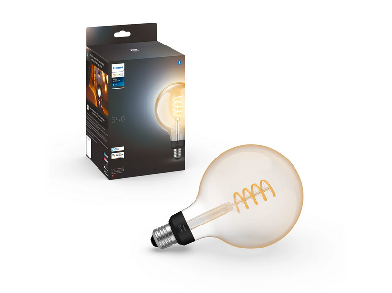 Philips Hue G125 E27 Giant Globe Glas mit Glühfaden