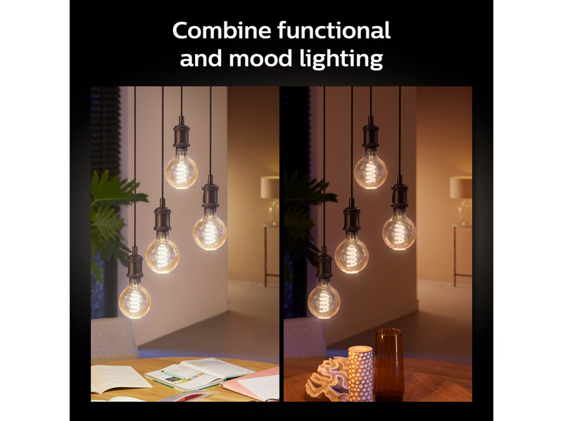 Philips Hue G125 E27 Giant Globe Glas mit Glühfaden
