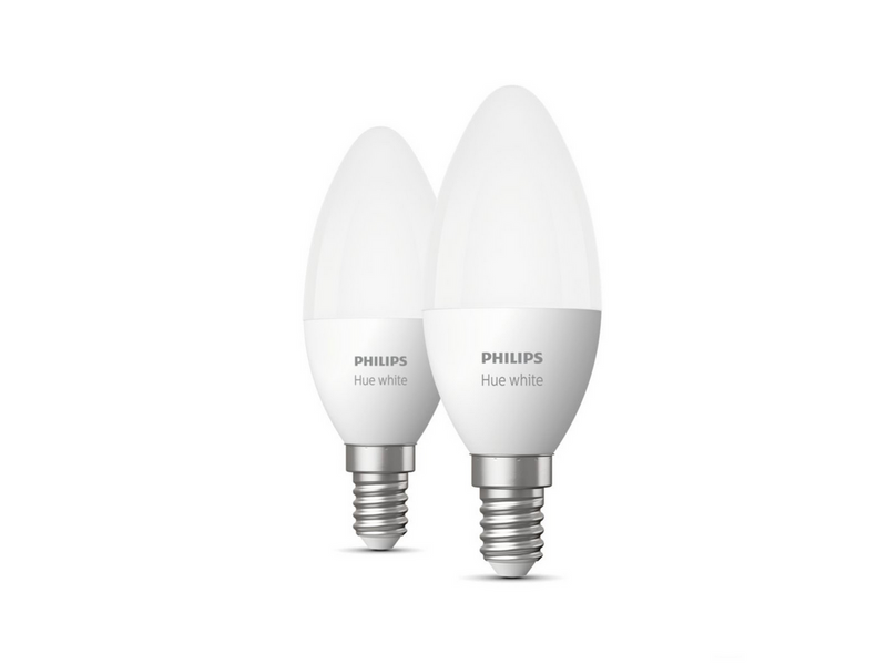 Philips Hue White E14 B39 Candle Light - 2-pack