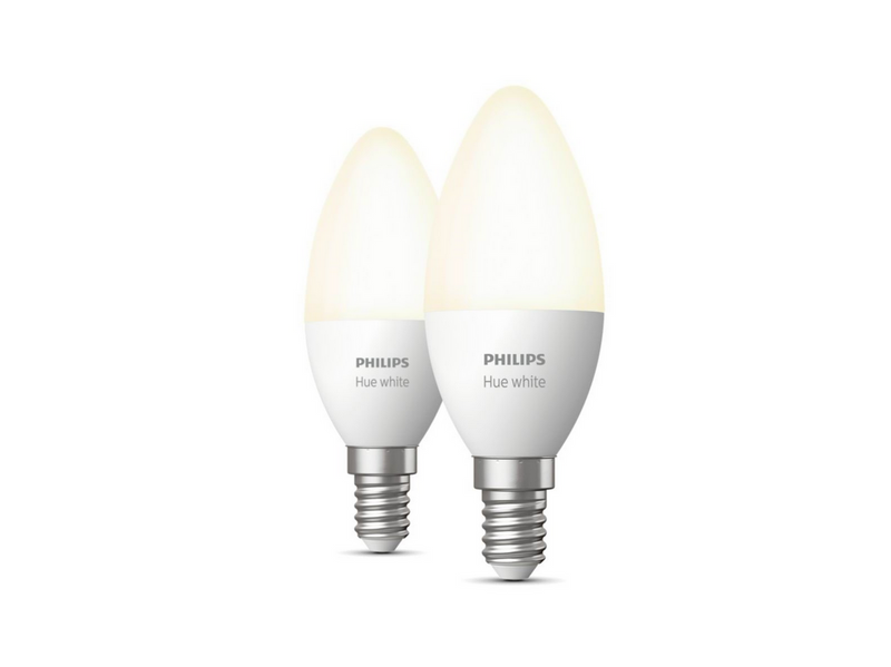 Philips Hue White E14 B39 Candle Light - 2-pack