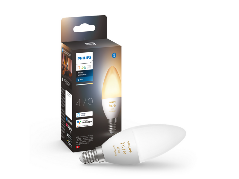 Philips Hue White Ambiance E14 B39 Candle Light - 1-pack