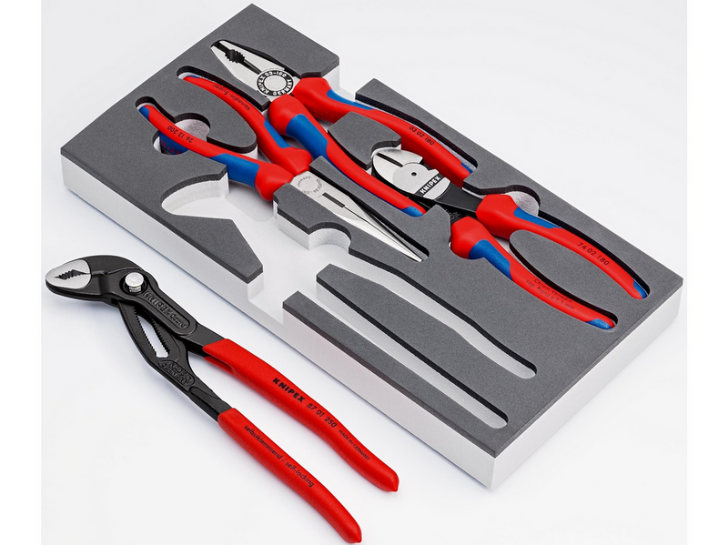 KNIPEX Zangen-Sets, in Schaumstoffeinlage