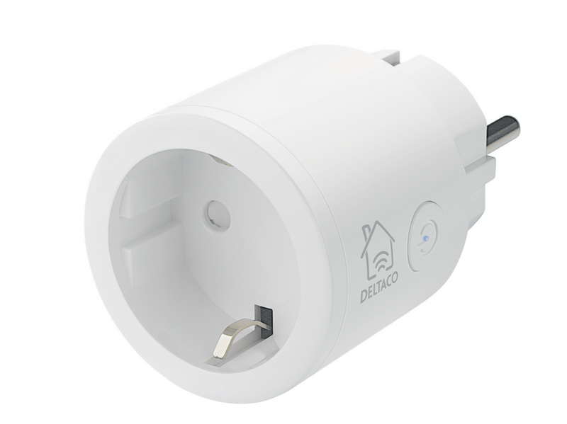 Deltaco SMART HOME switch WiFi 2.4GHz 1xCEE 7/3 10A timer 220-240V 3-pack white