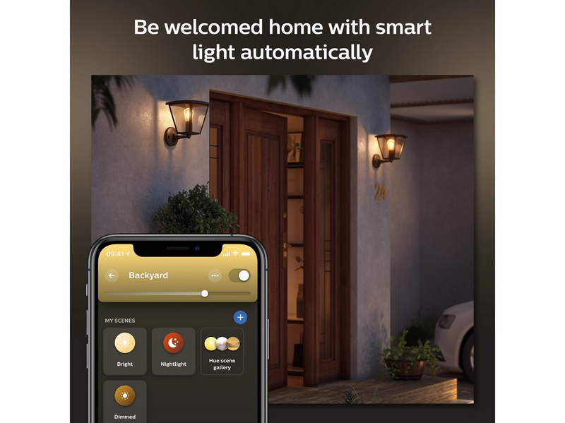 Philips Hue Outdoor Inara Wall Lantern
