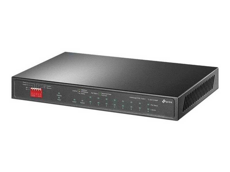 TP-Link TL-SG1210MP 10-Port Gigabit Desktop Switch with 8-Port PoE+