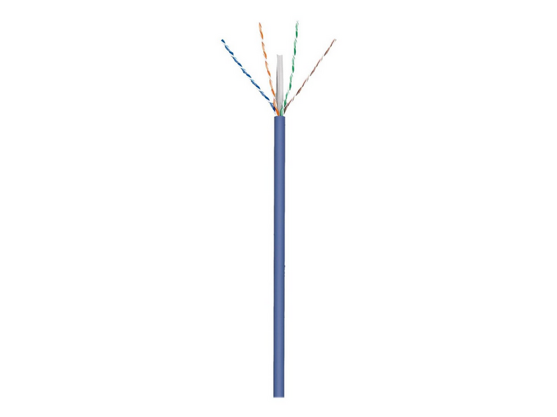 Pro CAT 6a network cable U/UTP blue 305 m - CU AWG - Blau - 305m
