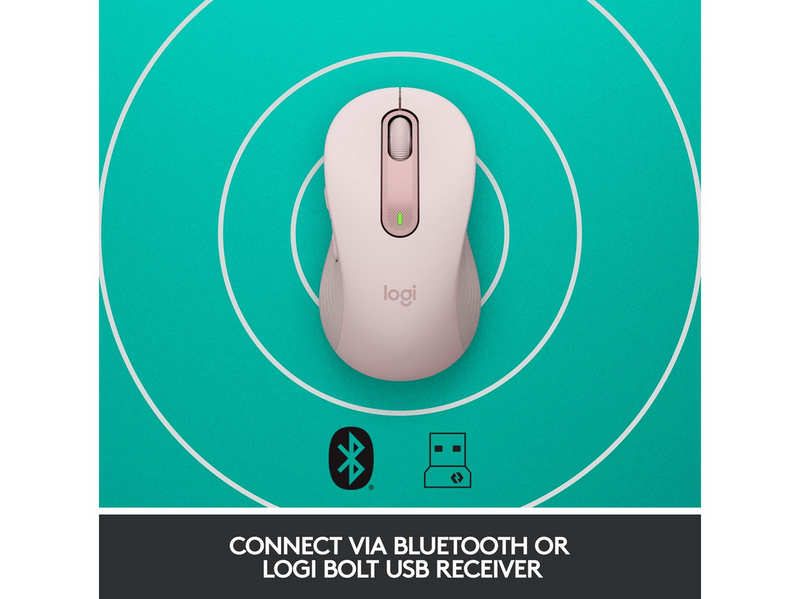 Logitech Signature M650 Wireless Rose - Maus (Pink)