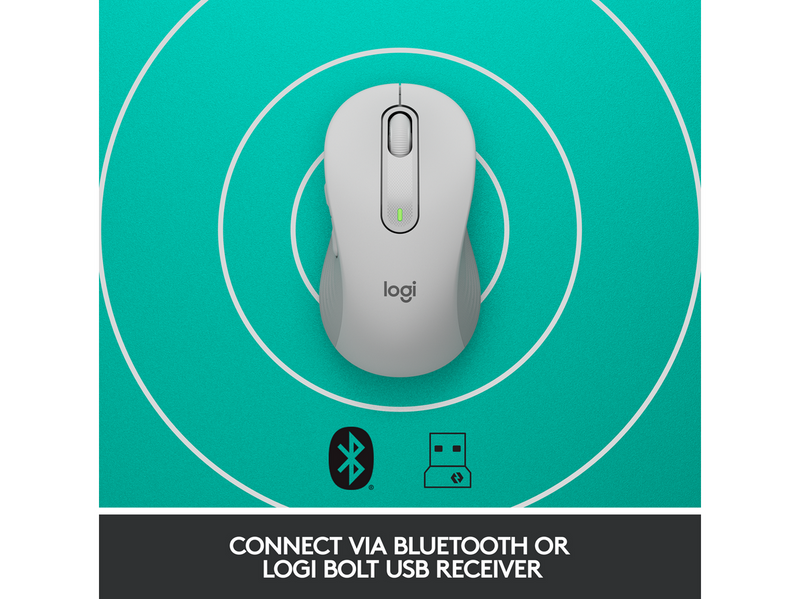 Logitech Signature M650 Wireless Off-White - Maus (Weiß)