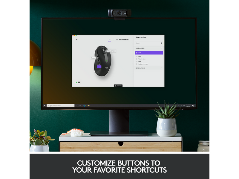 Logitech Signature M650 Wireless Graphite - Maus (Schwarz)