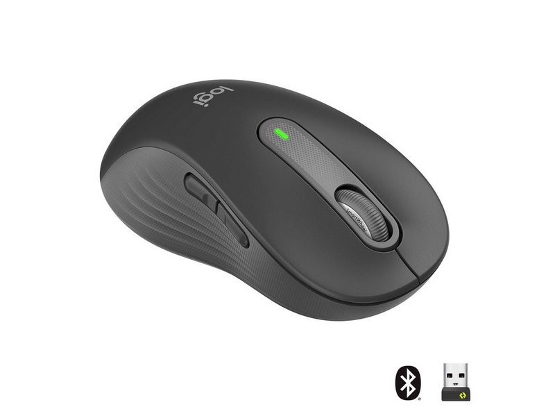 Logitech Signature M650 Large Wireless Graphite (Left Handed) - Maus (Schwarz)