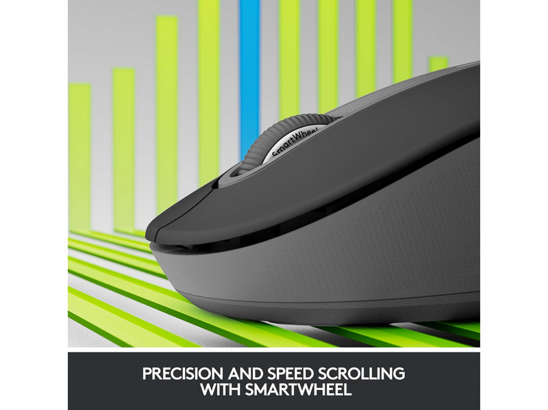 Logitech Signature M650 Large Wireless Graphite (Left Handed) - Maus (Schwarz)