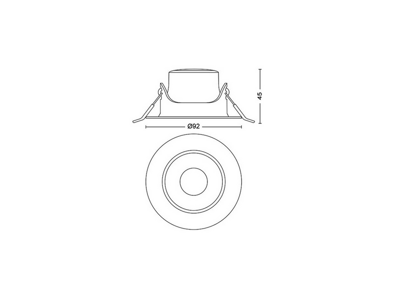 Philips IMPALA WGDIM SL264 RD 068 6W 27K WH 3PK