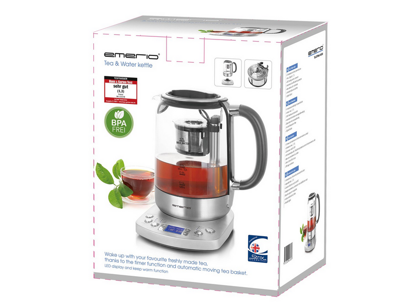 Emerio Wasserkocher WK-122248 - Rostfreier Stahl - 2200 W