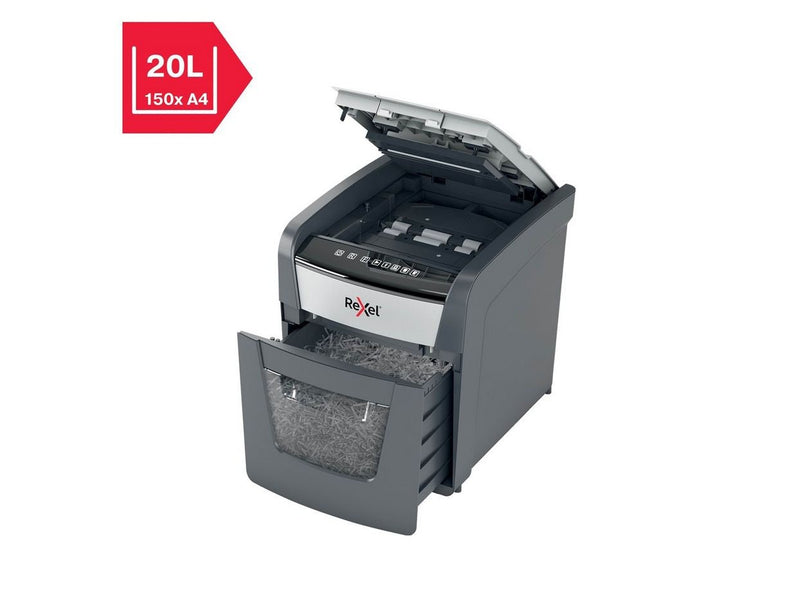 Rexel Optimum AutoFeed+ 50X Automatischer Aktenvernichter Partikelschnitt, P4