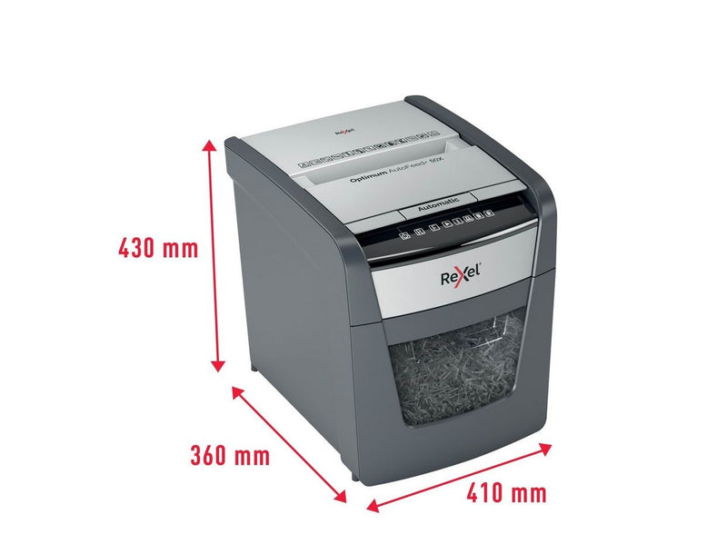 Rexel Optimum AutoFeed+ 50X Automatischer Aktenvernichter Partikelschnitt, P4