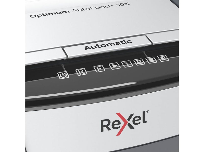 Rexel Optimum AutoFeed+ 50X Automatischer Aktenvernichter Partikelschnitt, P4