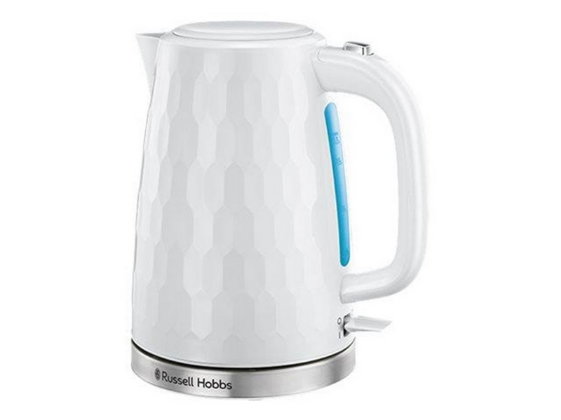 Russell Hobbs Wasserkocher Rapid Boil Kettle Honey Comb - White 26050-70 - Weiß