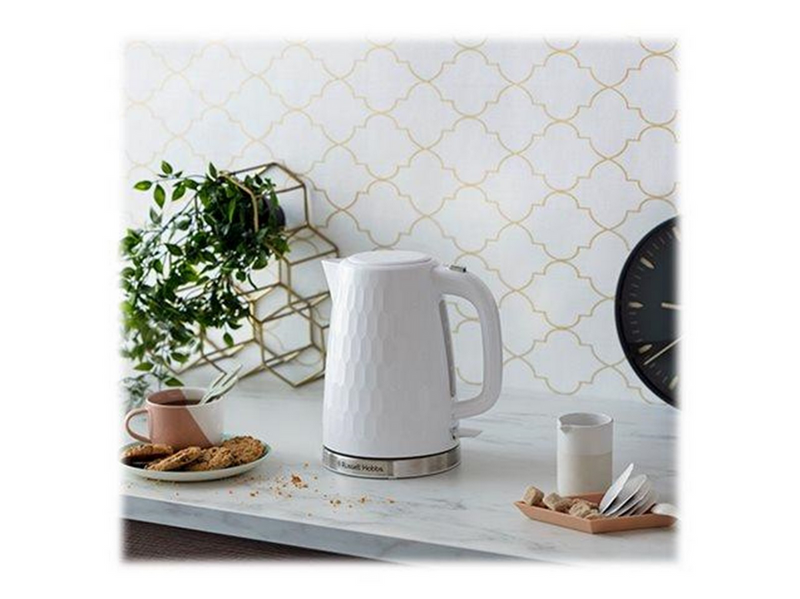 Russell Hobbs Wasserkocher Rapid Boil Kettle Honey Comb - White 26050-70 - Weiß