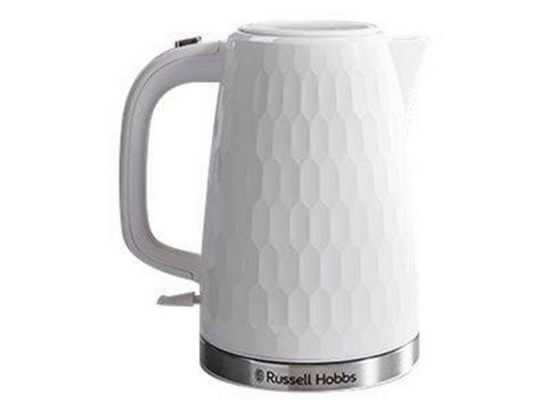 Russell Hobbs Wasserkocher Rapid Boil Kettle Honey Comb - White 26050-70 - Weiß