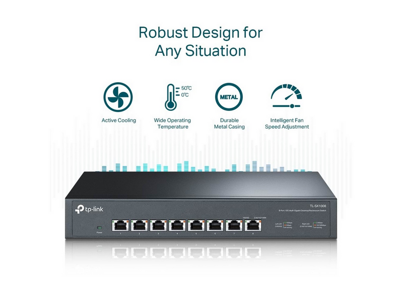 TP-Link TL-SX1008 8-Port 10G Desktop/Rackmount Switch