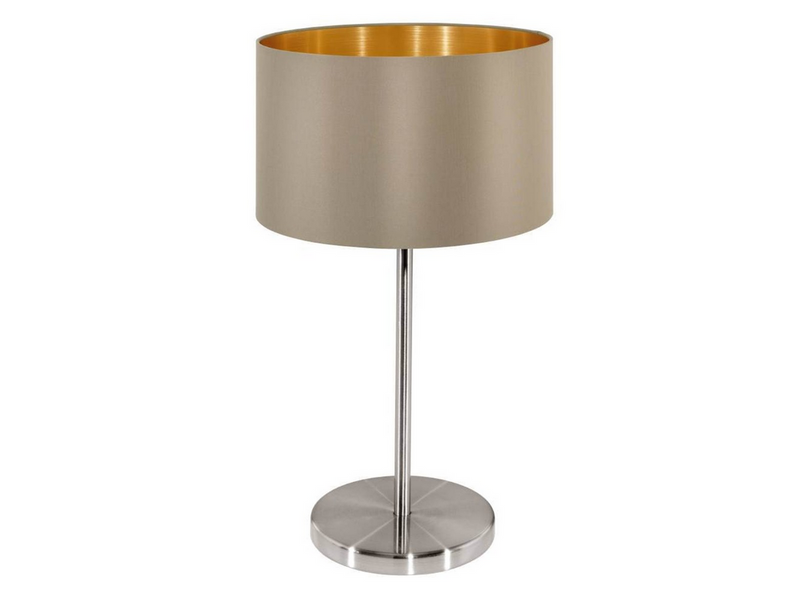 EGLO MASERLO Tischleuchte, taupe, gold