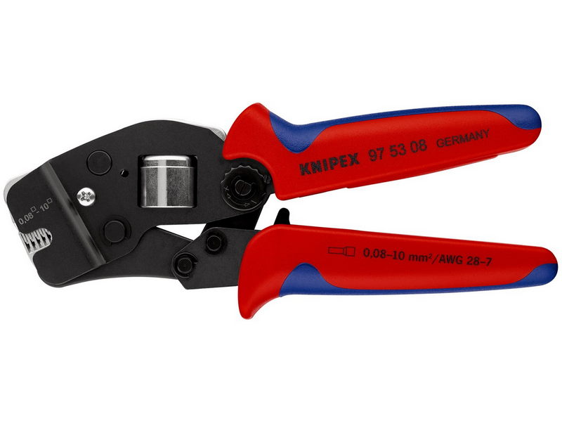KNIPEX Selbsteinstellende Crimpzangen für Aderendhülsen, mit Fronteinführung