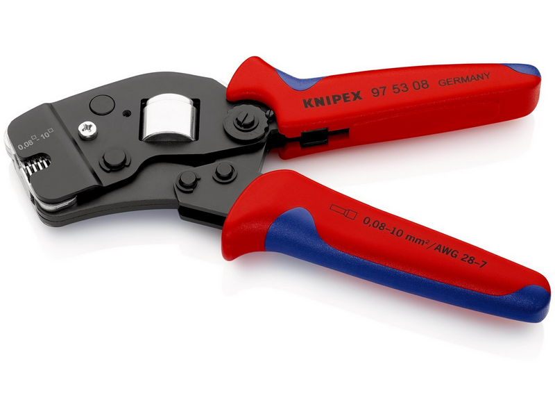 KNIPEX Selbsteinstellende Crimpzangen für Aderendhülsen, mit Fronteinführung