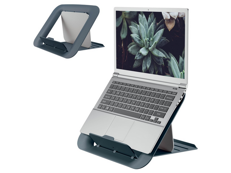 Leitz Ergo Cosy Höhenverstellbarer Laptopständer, 80% Recycelter Kunststoff,