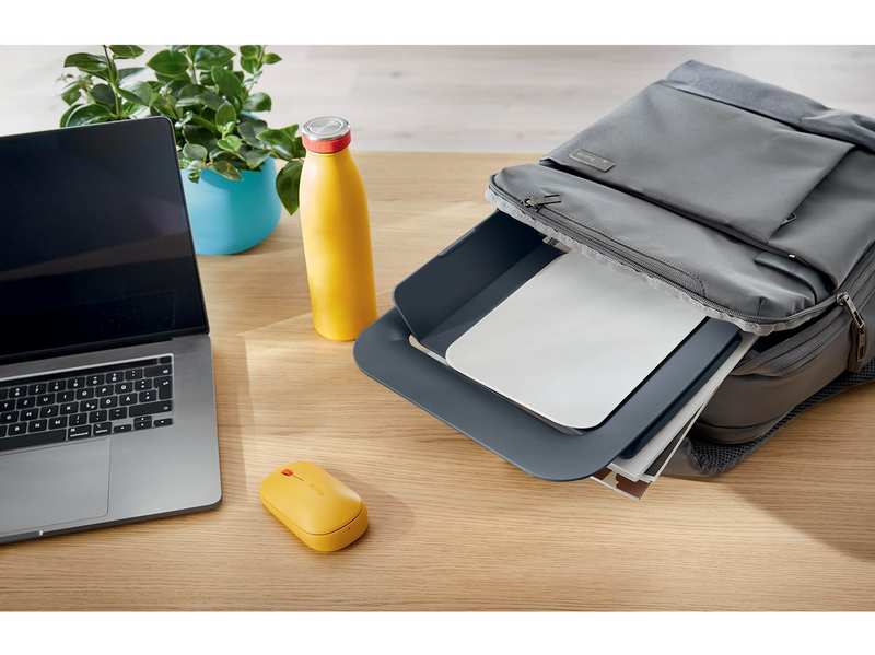 Leitz Ergo Cosy Höhenverstellbarer Laptopständer, 80% Recycelter Kunststoff,