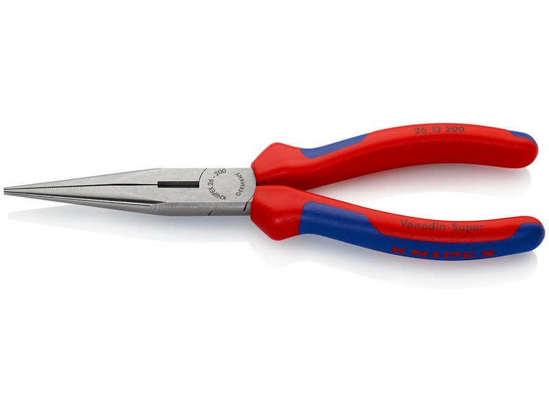 KNIPEX Flachrundzangen mit Schneide, (Storchschnabelzangen)