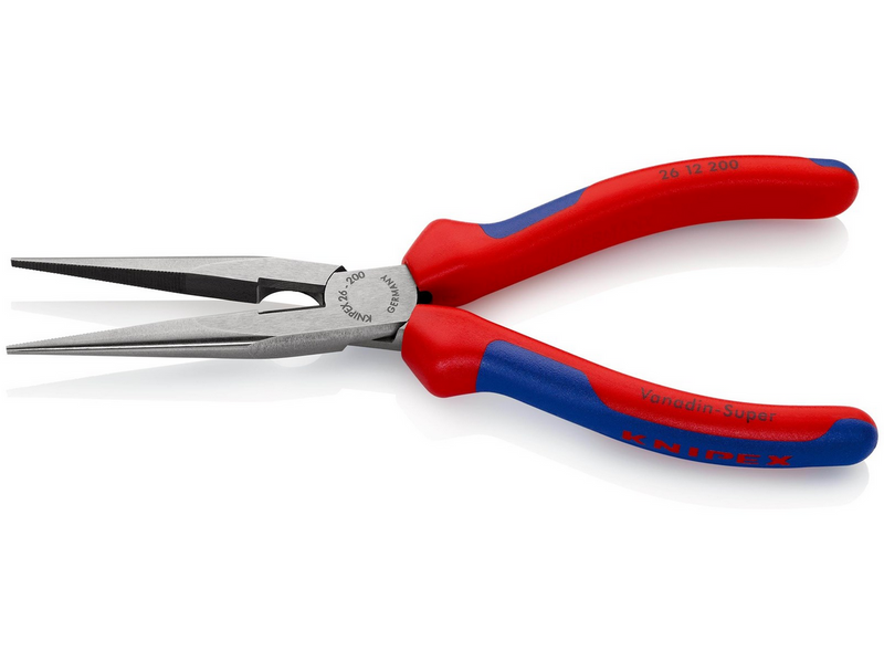 KNIPEX Flachrundzangen mit Schneide, (Storchschnabelzangen)