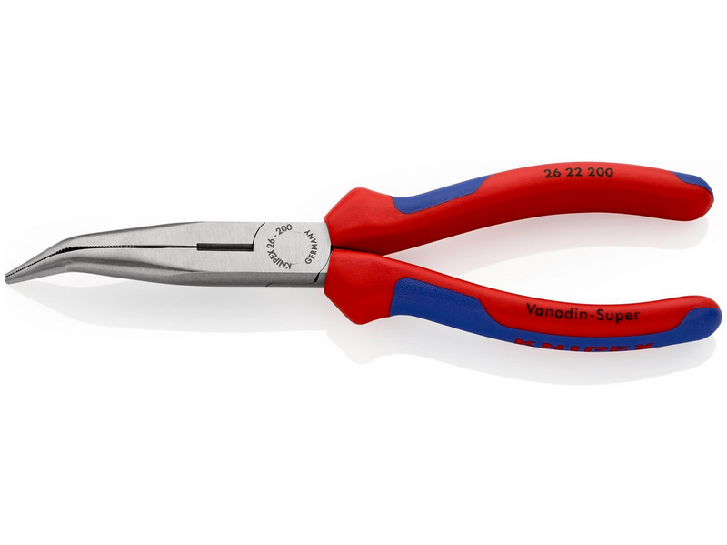 KNIPEX Flachrundzangen mit Schneide, (Storchschnabelzangen)