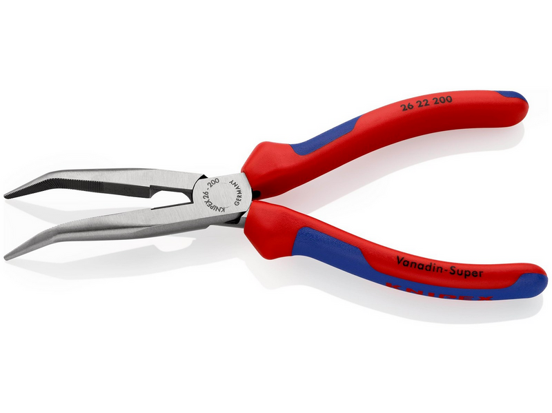 KNIPEX Flachrundzangen mit Schneide, (Storchschnabelzangen)