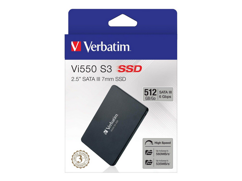 Verbatim Vi550 S3 SSD - 512GB - SATA-600 - 2.5"