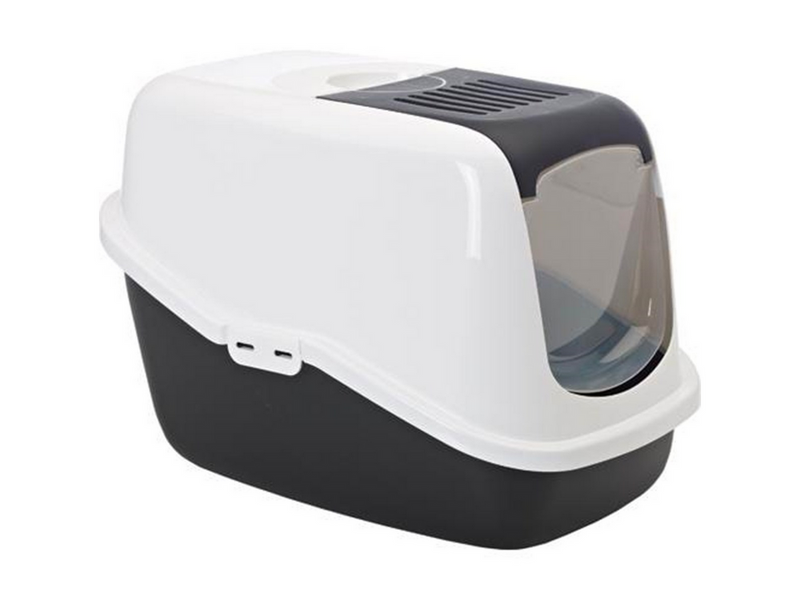 Savic Nestor Cat Toilet Home Black White 56x39cm